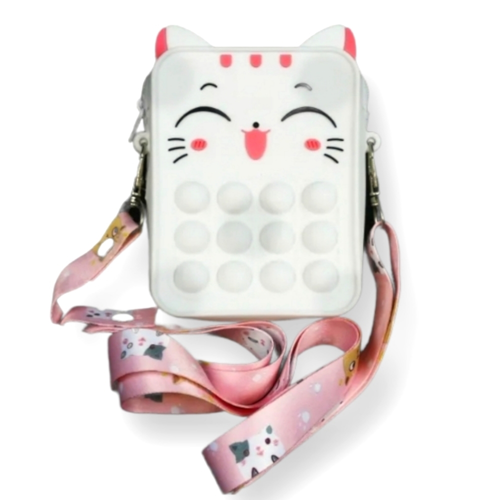 Cat Fidget Popper Crossbody Purse - Picture 4 of 5